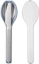 Mepal - ellipse bestekset 3-delig - mes. vork en lepel - rvs - nordic blue