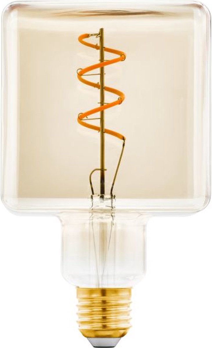 Lampada LED Eglo - E27 - ø 9,5 cm - ambra - quadrata - 1600k - dimmerabile