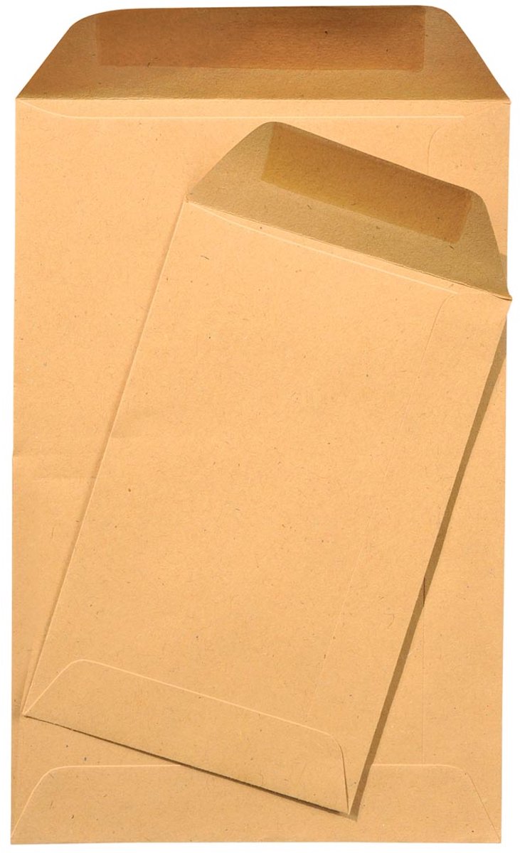 Buste paga Gallery misura 65 x 105 mm scatola kraft marrone gommata da 1000 pezzi