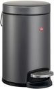 Wesco kosmetik 133 afvalbakje | pedaalemmer | 3 liter | metaal - mat grafiet | make-up afvalemmer