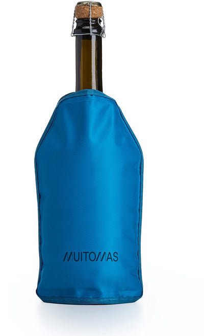 Glacette portabottiglie Muitomas - neoprene - compatto e leggero - blu