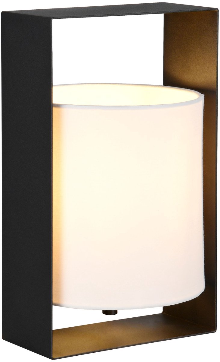 Rl live your light reality cubeta - lámpara de mesa - negro mate - excl. 1x E27 4,9 W - interruptor de cable
