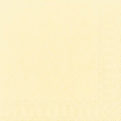 Duni servetten cream 3-laags 33x33