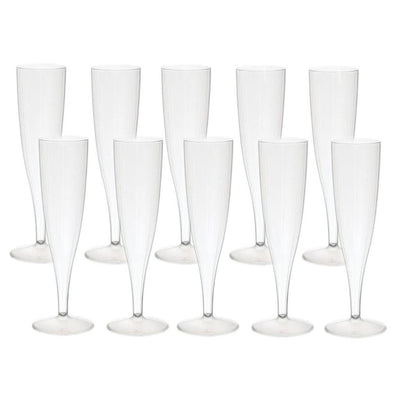 Duni Champagne Glass Crystallo Plastic 10 pezzi