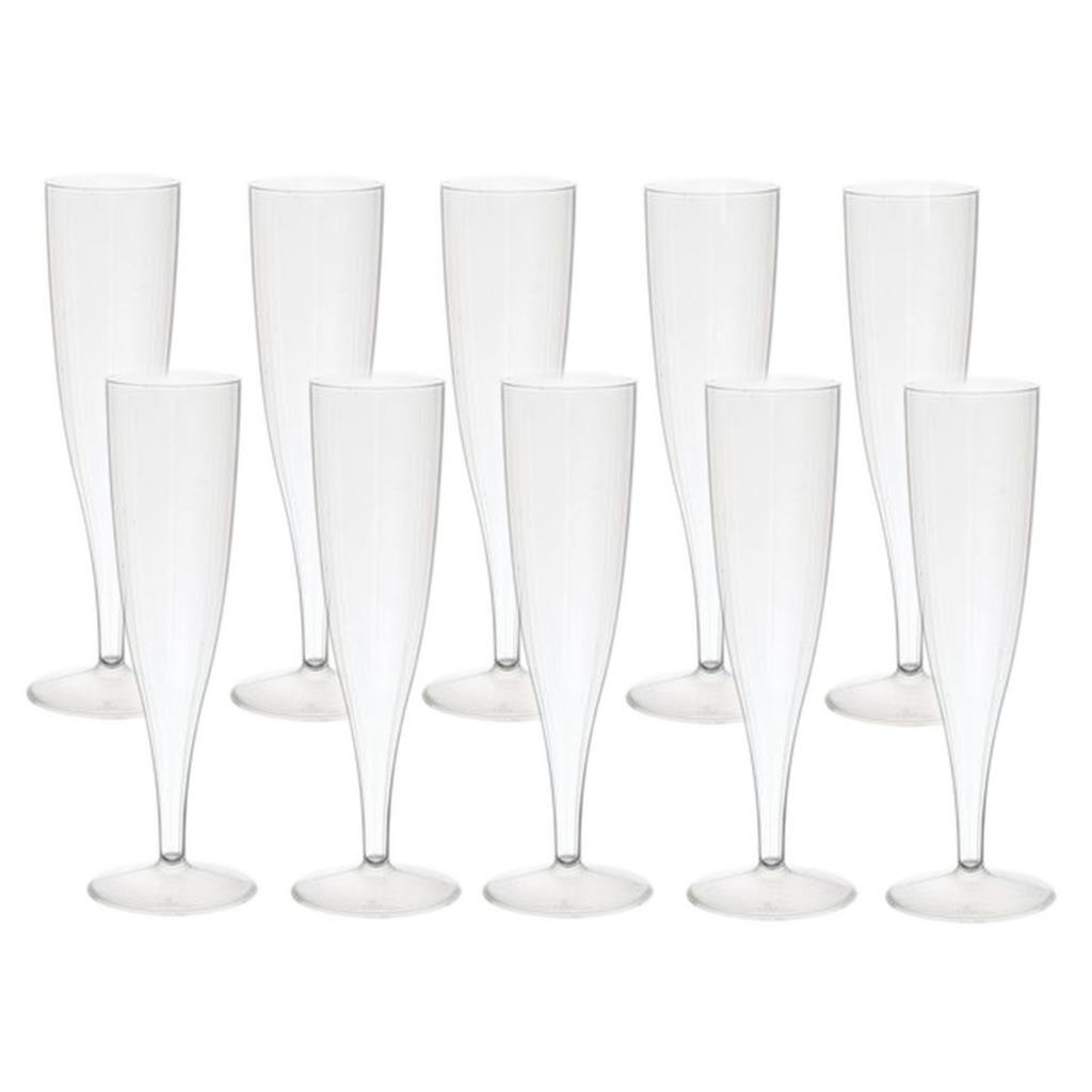 Duni Champagne Glass Crystallo de plástico 10 piezas