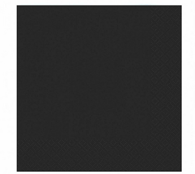 Duni servetten black 3-laags 33x33