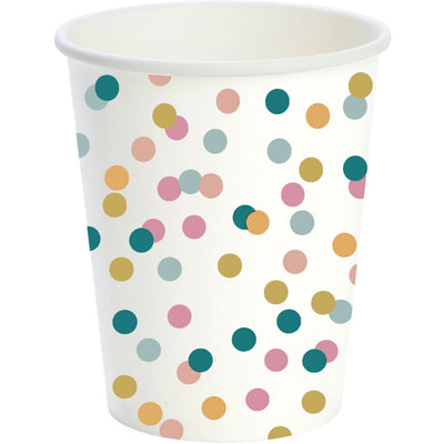 Duni duni copas de papel dots 24 cl 10 piezas