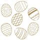 Duni Duni tovaglioli Golden Eggs 3-laags 33x33cm