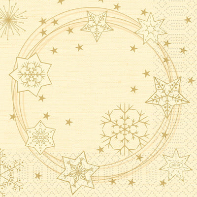 Tovaglioli Duni Star Shine Crema 33x33 cm