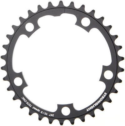 Stronglight kettenblatt zircal 7075 t6 chain ring strongl.zircal 70750t6 110mm 34t b