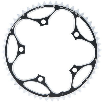 Stronglight kettenblatt type s 7075 t6 chainring 7075t6 black 130 mm lochkr. 52z.