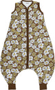 Meyco bebé vintage flor bebé invierno pijama mono - chocolate - 80cm - 2.0 tog
