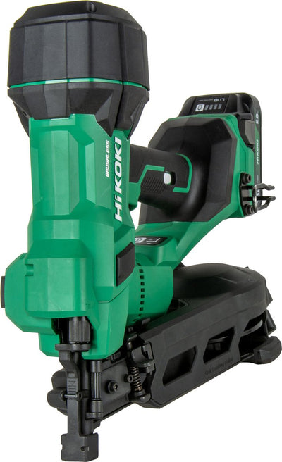 Hikoki NV1845DA W6Z - Chiodatrice per asfalto da 18 volt per chiodi per asfalto da 19-38 mm in HSC IV fornita senza batterie e caricabatterie - prima mondiale