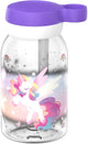 Botella Mepal con pajita campus - 450 ml - botella de agua para niños - hermética - tapa giratoria higiénica - brillo de unicornio