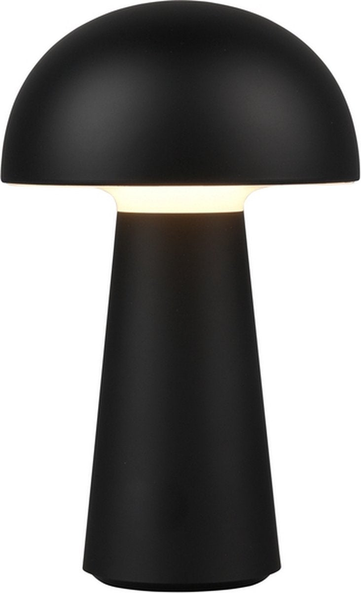 Rl live your light reality lennon - lampada da tavolo - nera - incl. 1x smd 2w - ricaricabile - lampada da esterno - dimmerabile - illuminazione da esterno - ip44