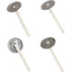 Mechas para velas en portavelas, adecuadas para portavelas con un diámetro de 20-65 mm, largo: 3,5 cm, grosor 2 mm, 100 unidades 1 caja