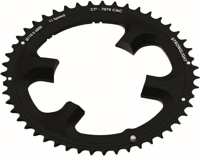 Stronglight kettenblatt ct2 chain ring c t2 53t cer.-teflon coat.
