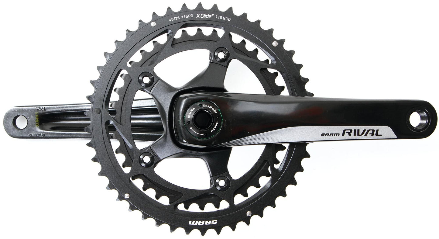 Sram kettenradgarnitur rival 22 crankset rival 22 bb30 52 36t 170mm