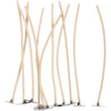 Mechas para velas en soporte, adecuadas para soportes con un diámetro de 20-65 mm, L: 110 mm, espesor 2 mm, 10 piezas 1 caja