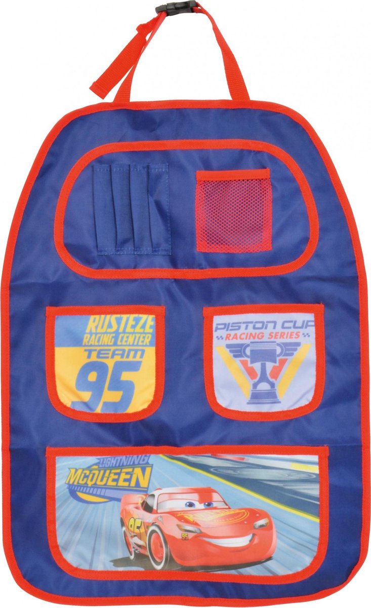 Disney organizer cars 3 rugleuning autostoel tas vakken opbergruimte kinderen