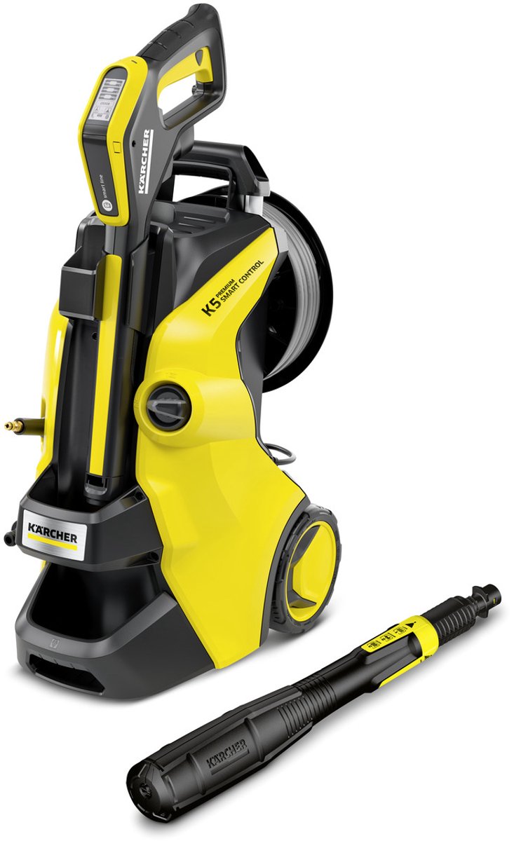 Idropulitrice Kärcher k 5 premium smart control flex - tubo ad alta pressione premiumflex - 145 bar - 500 l h - 40 m² h - avvolgitubo - adatto tra gli altri. auto - terrazzo - biciclette - moto - arredo giardino e spazi intorno alla casa