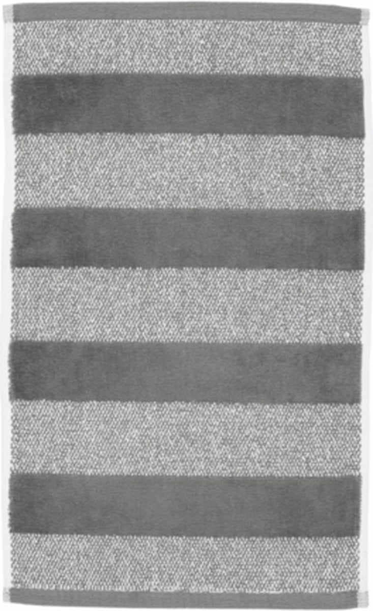Beddinghouse sheer stripe - asciugamano ospite - 30x50 cm - antracite