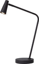 Lucide stirling - oplaadbare bureaulamp - accu batterij - led 3 stepdim - 1x3w 2700k - zwart