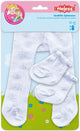 Dollsmacle with socks - snowflakes, 28-35 cm