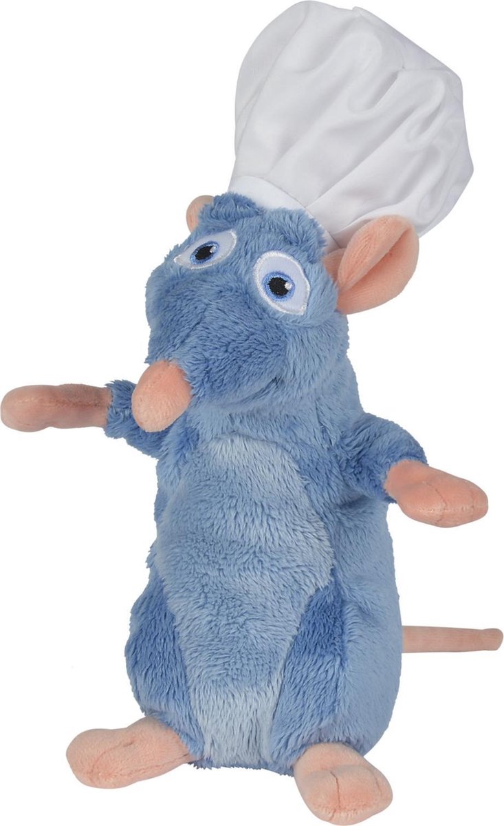 Simba gioca Remy con cappello da cuoco - peluche Disney - peluche ratatouille