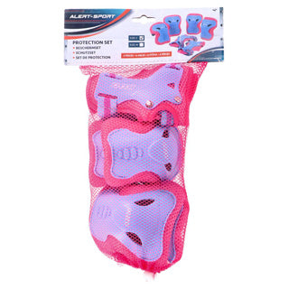 Alert Sport Skate Set di protezione Bambini a 3 abe (size S) rosa