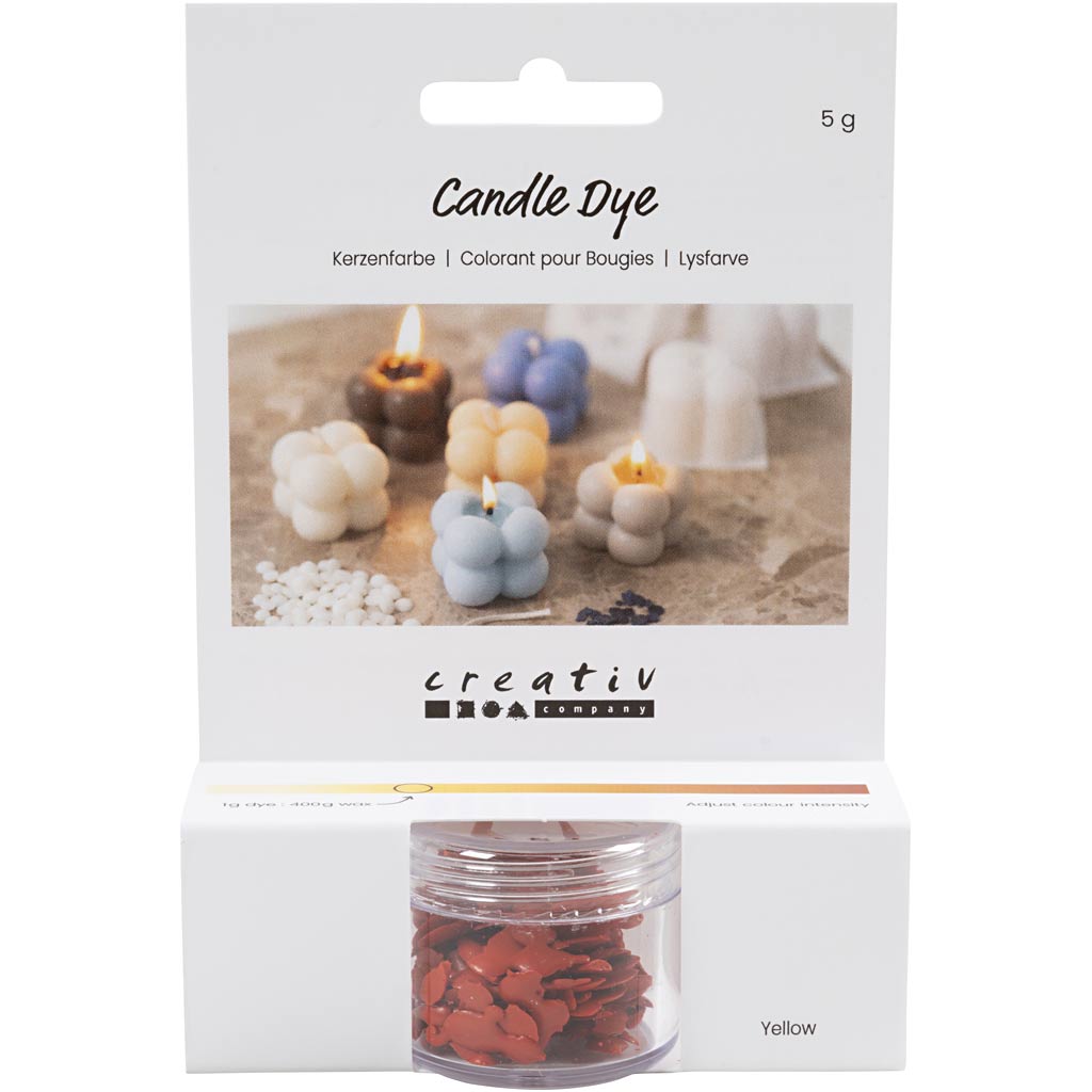 Colorante per candele Creative Company, giallo, 5 gr 1 scatola