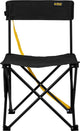 Abbey camp campingstoel opvouwbaar - laag - zwart - 40x40x65cm - 80 kg