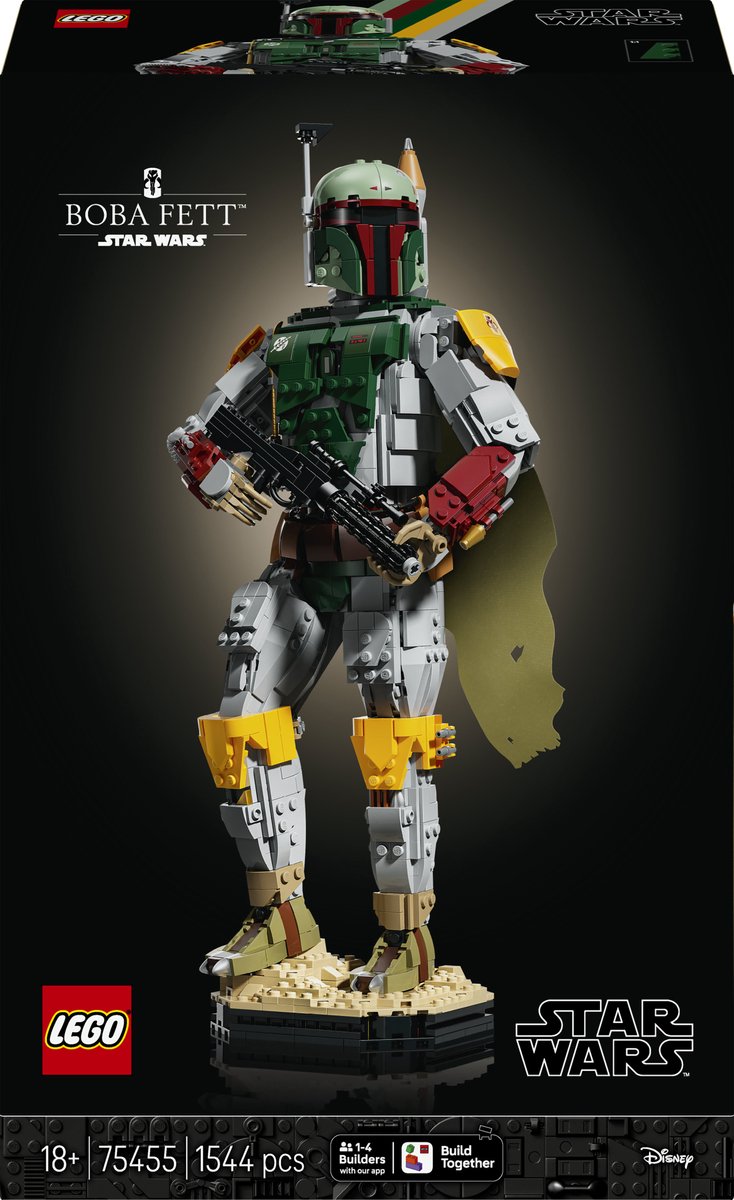 Lego star wars boba fett kit de construcción para adulto y decoración 75455