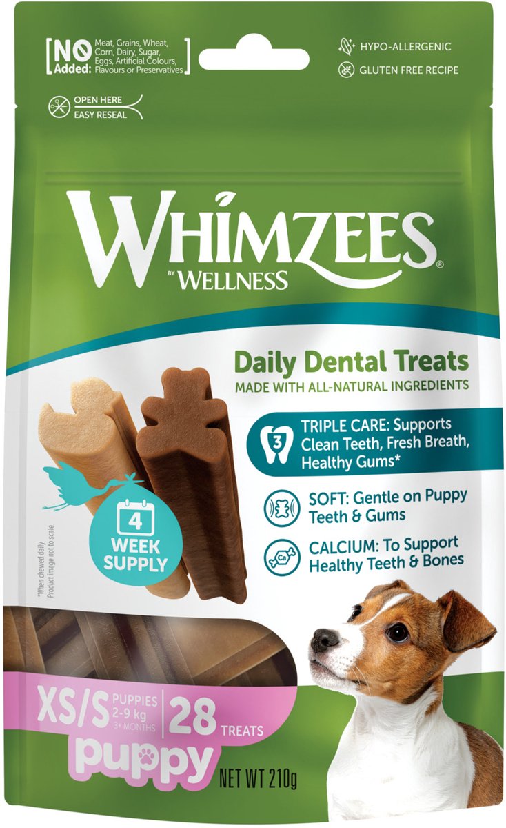 Whimzees cucciolo xs s - snack da masticare - cane - 28 pz