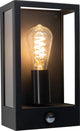 Eglo alamonte wandlamp buiten - e27 - 29,5 cm - zwart - sensor - ip44