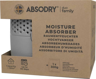 Absodry duo family bag series 3 grijs