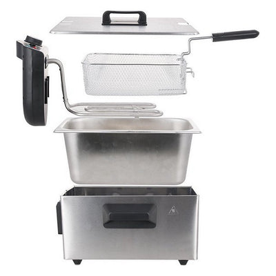 Emerio df-120482 freidora 3l 2000w acero inoxidable negra