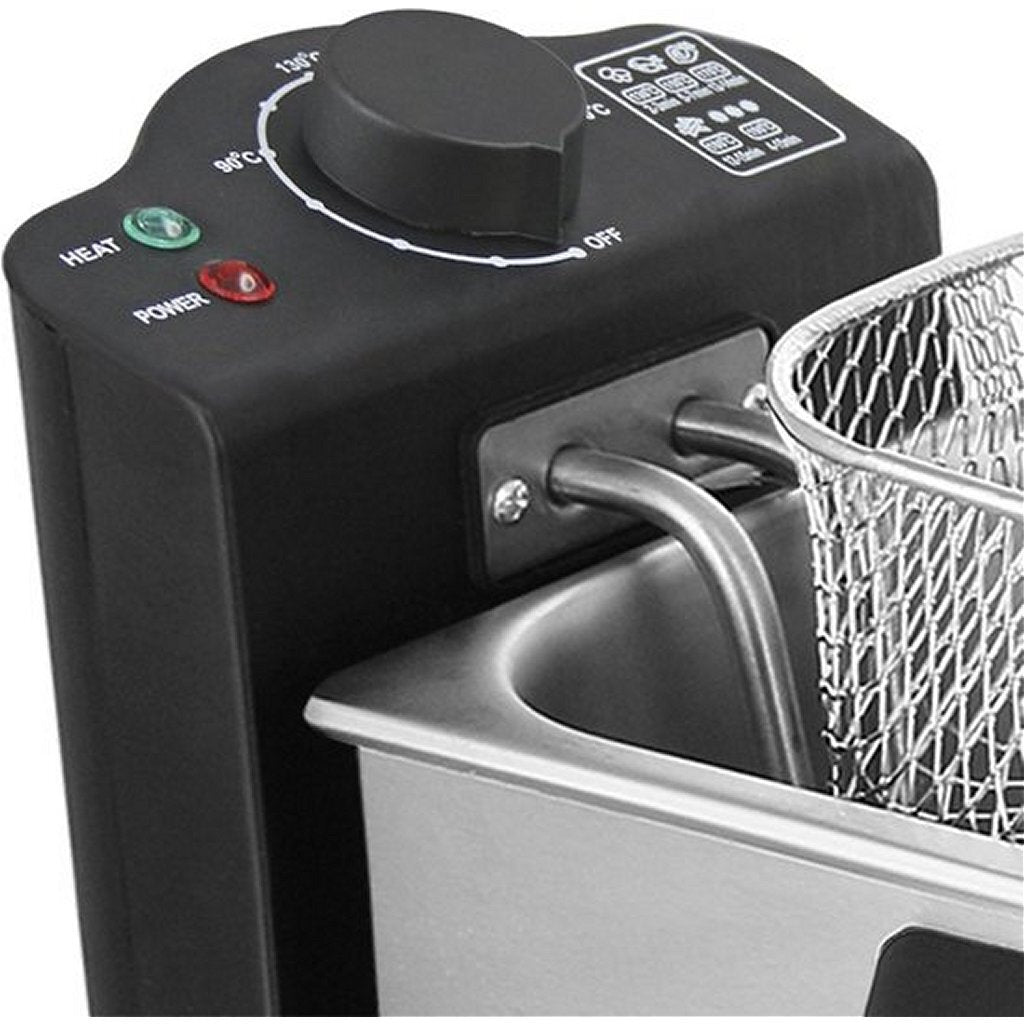 Friggitrice Emerio df-120482 3l 2000w acciaio inossidabile nero