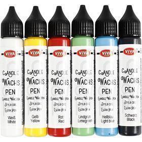Viva Decor Candle Version, Colori forti, 6x28 ml 1 scatola