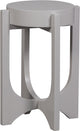 Mesa auxiliar Vtwonen - madera de mango - gris cálido - 51xø35