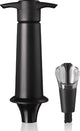 Vacuvin vacu vin wine saver server – pompa a vuoto con beccuccio e tappo per vino – conservare il vino e versarlo senza gocciolare – nero