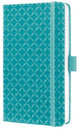 Sigel - quaderno - jolie flair - a6 - copertina rigida - 174 pagine - riga - carta da 80 grammi - verde acqua - si-jn102