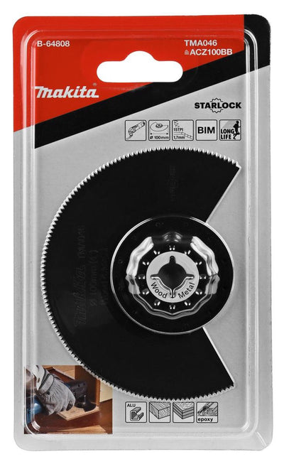 Accessori Makita lama per sega segm. bim ht con 100mm - b-64808 - b-64808