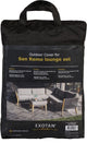 Fodera protettiva per set lounge in legno exotan San Remo - pe - nero - 45x30x14
