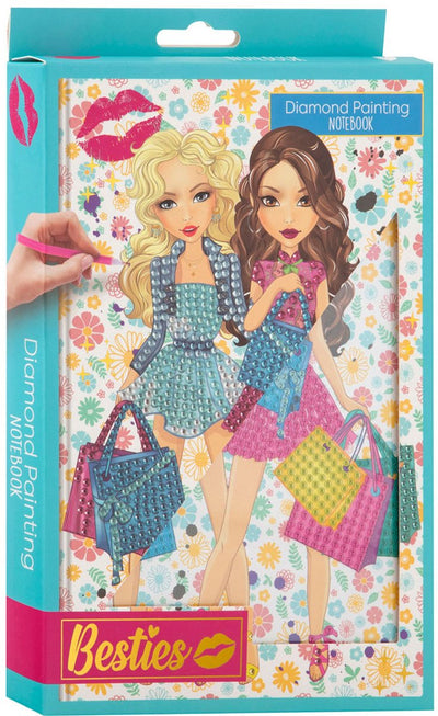 Besties Notebook de pintura de diamantes - azul