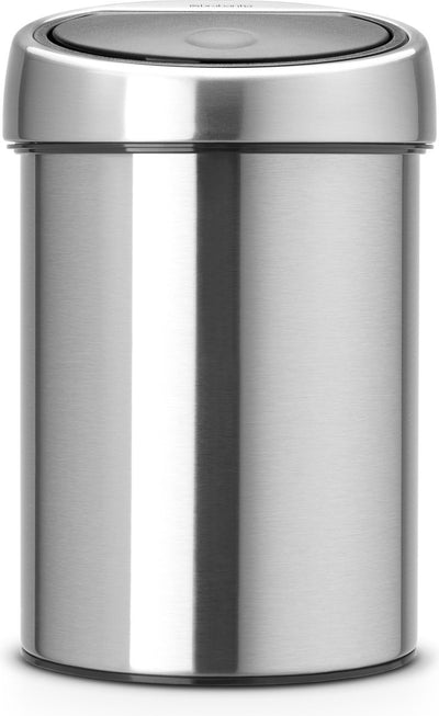 Pattumiera Brabantia touch bin - 3 litri - bagno - acciaio opaco