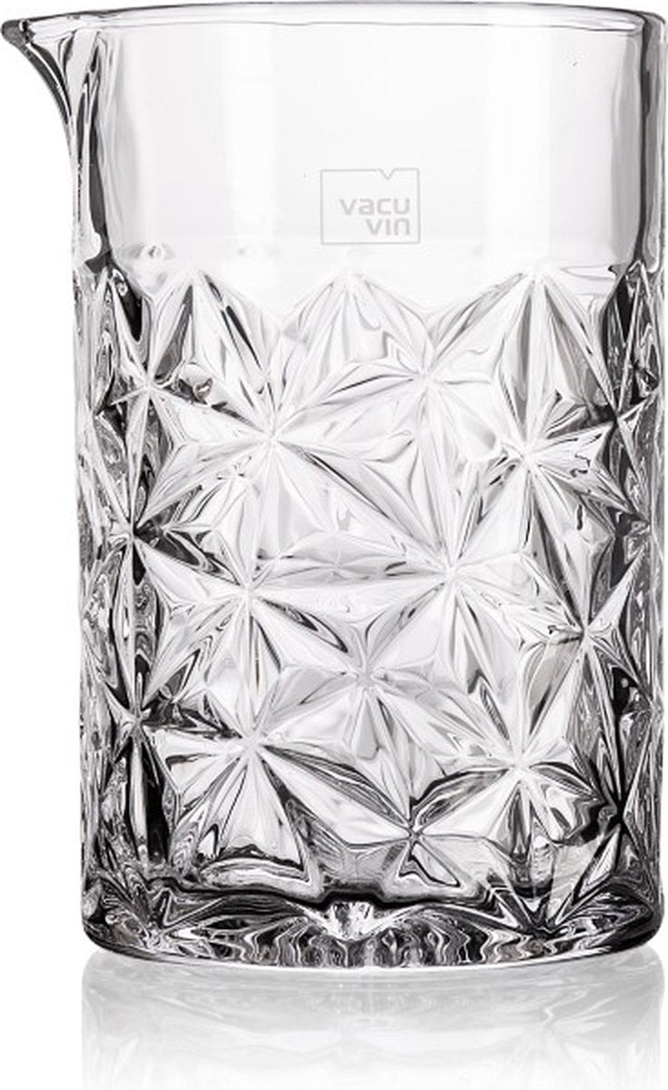 Vacuvin vacu vin bicchiere da miscelazione 650 ml – bicchiere da miscelazione per cocktail – stampa di design in acciaio inossidabile – per cocktail mescolati