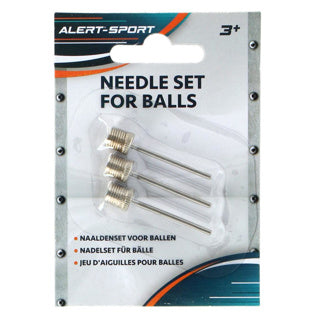 Alert sport naaldenset voor ballen 3 stuks | 8 stuks