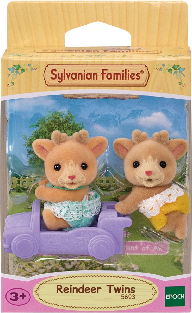 Sylvanian families 5693 tweeling rendier-fluweelzachte speelfiguren