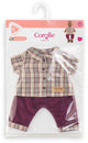 Camicia Corolle a quadri con pantalone piccolo esploratore - 36 cm